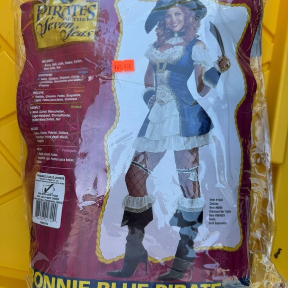 # 0759+ Pirate Adventure Costume for Women - Red, Blue, and White - Picture 6 of 7